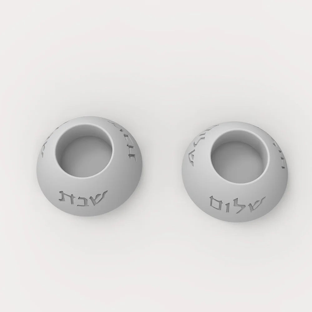 Silicone Mold For Shabbat Candle Holders Set,Handmade Concrete  Jewish Tealight Holders | Shabbat Candlesticks Gift Molds