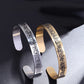 Islamic Ayatul Kursi Quran Verse Open Bangles Muslim Stainless Steel Men\'s Cuff Bracelet Arabic Calligraphy Allah Allah Jewelry
