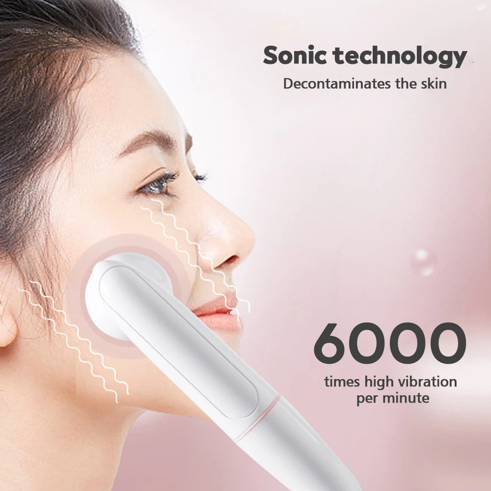 Electric Facial Cleansing Brush Waterproof Electric Face Cleansing Device for Deep Cleaning Blackhead Removal Pore Cleaner