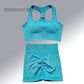 Yoga Suit High Waist Leggings Running Training Tights Sports Outfits Long Sleeve Crop Top Bra Seamless Fitenss Set Fitness Wear