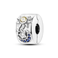 Silver Clasp 925 Sterling Silver CZ Pave Clip Charms Daisy Beads Stopper Safety Chain Fit Original Bangle Bracelet Jewelry Clips