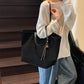Suede Tote Bag Fashionable Women Shoulder Bag, Designer for Travel Large Capacity Shopping Pocket Office Briefcase New Sac Luxe