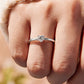 WOSTU Wedding Band Rings for Women 925 Sterling Silver AAA Zircon Stackable Engagement Crossed Rings Simple Jewelry Party Gift