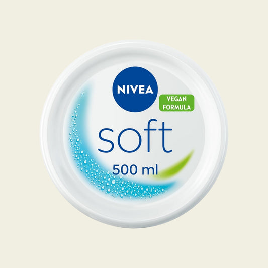 NIVEA Soft Moisturising Cream 500ml, Buy skincare products online at luxsupp in UK