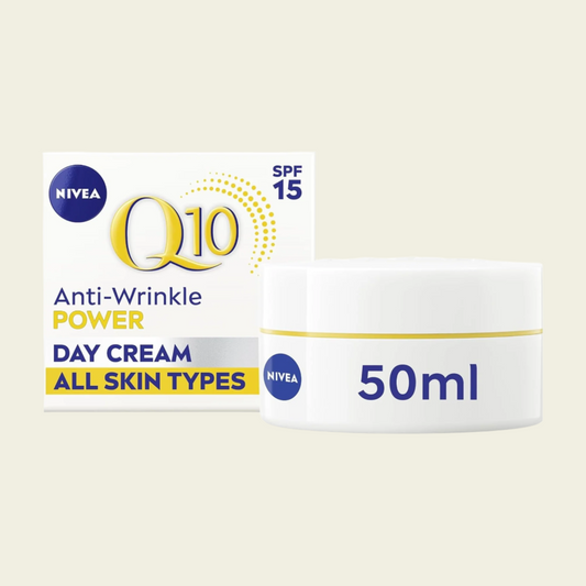 NIVEA Q10 Anti-Wrinkle Power Firming Day Cream SPF 15 (50ml), Buy skincare products online at luxsupp in UK