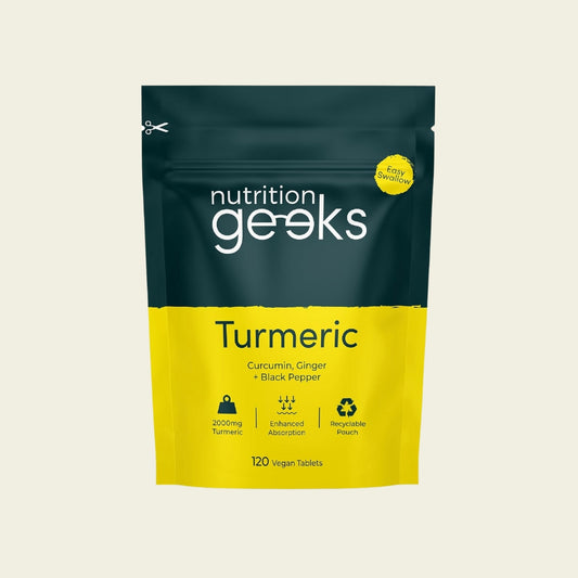 Turmeric Tablets 2000mg with Black Pepper & Ginger - 120 High Strength Curcumin Supplements