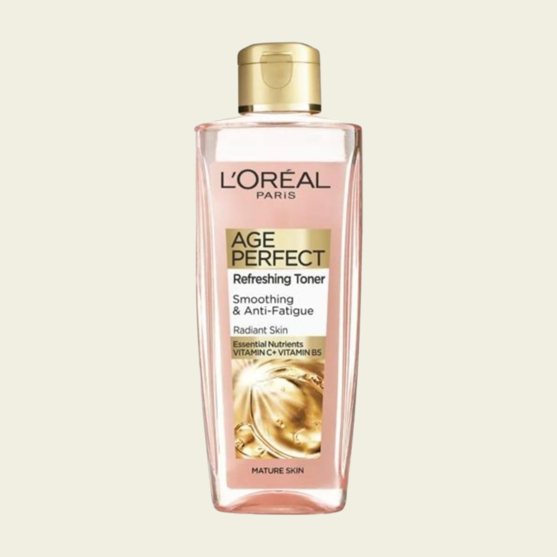 L'Oreal Paris Age Perfect Smoothing and Anti Fatigue Vitamin C Refreshing Toner, Black, 200 ml (Pack of 1)
