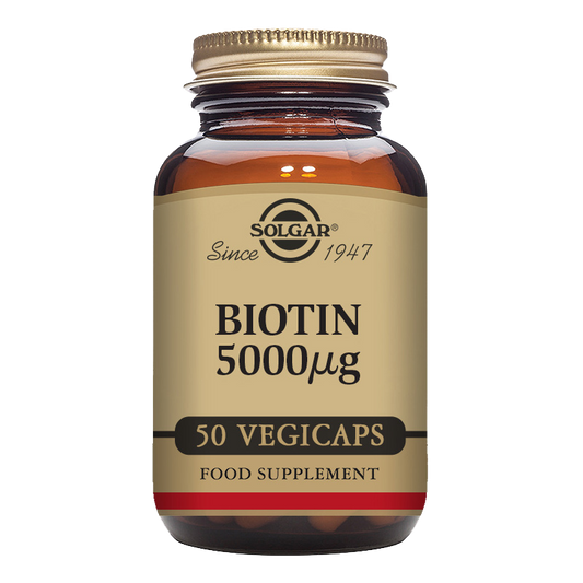 Solgar Biotin 5000 Mcg Vegetable Capsules