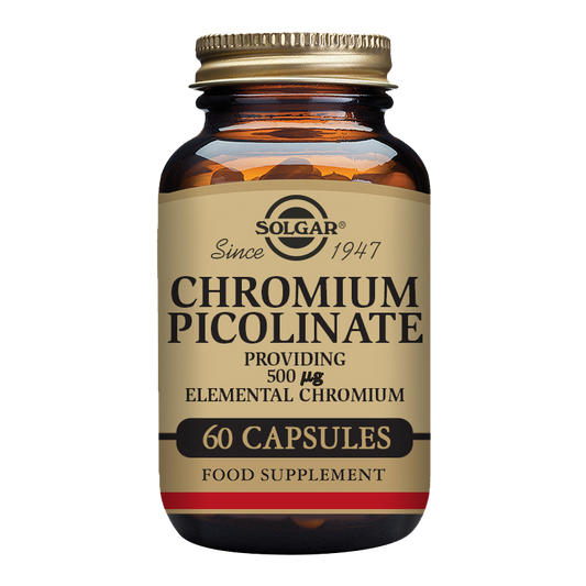 Solgar Chromium Picolinate 500 Mcg Vegetable Capsules - Pack Of 60