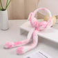 Cute Plush Airbag Movable Rabbit Earmuffs