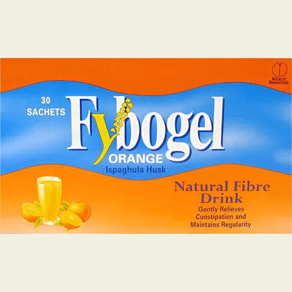 Fybogel Hi-Fibre, Orange, 30 Sachets X 4, 120 Total, Ispaghula Husk, Laxatives for Constipation, Maintains Regularity, Effective Dual Action, Fast Relief, Laxatives, Digestion and Nausea,  Ispaghula Husk, Laxatives for Constipation, Sugar-free & gluten-free, orange, lemon, inulin, fiber, buy high fibre supplements online in UK at luxsupp

